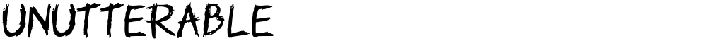 Unutterable