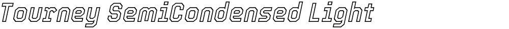 Tourney SemiCondensed Light