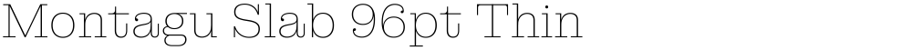 Montagu Slab 96pt Thin