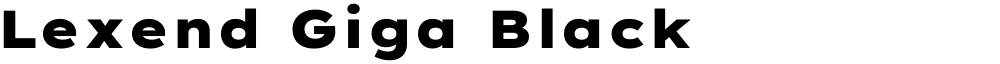Lexend Giga Black