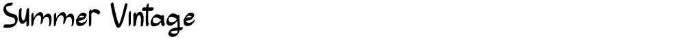 Summer Vintage