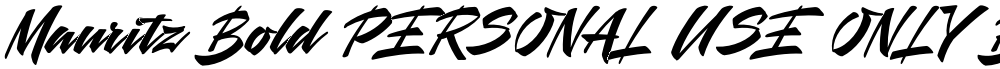 Mauritz Bold PERSONAL USE ONLY Bd