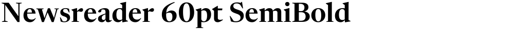 Newsreader 60pt SemiBold