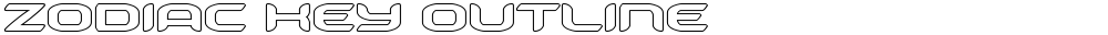 Zodiac Key Outline