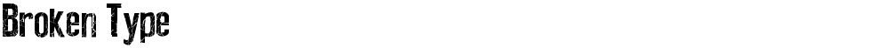 Broken Type
