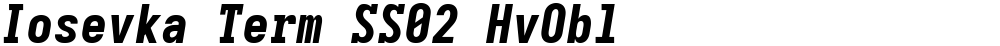 Iosevka Term SS02 HvObl