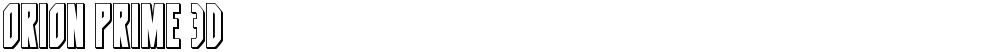 Orion Prime 3D