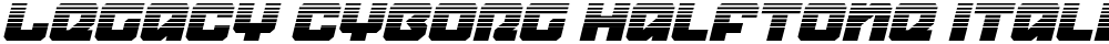 Legacy Cyborg Halftone Italic