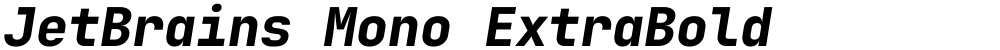 JetBrains Mono ExtraBold