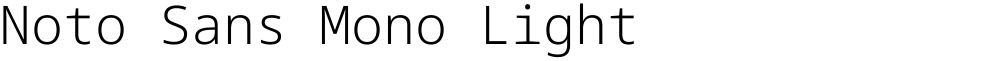 Noto Sans Mono Light
