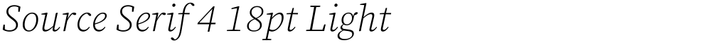 Source Serif 4 18pt Light