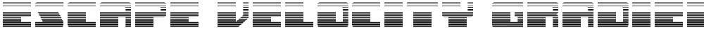 Escape Velocity Gradient