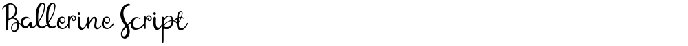 Ballerine Script