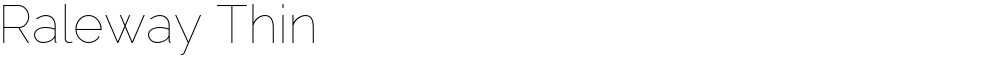 Raleway Thin