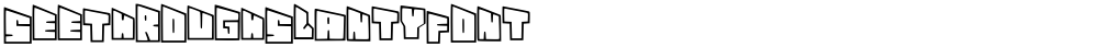 SeeThroughSlantyFont
