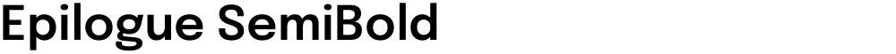 Epilogue SemiBold