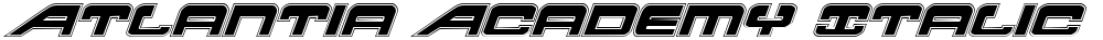 Atlantia Academy Italic