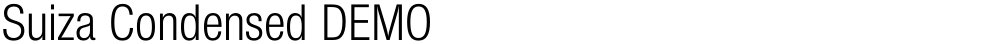 Suiza Condensed DEMO