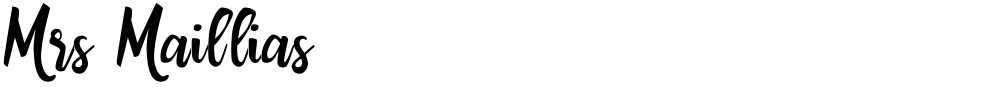 Mrs Maillias
