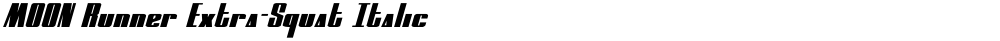 MOON Runner Extra-Squat Italic