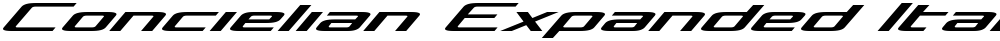 Concielian Expanded Italic
