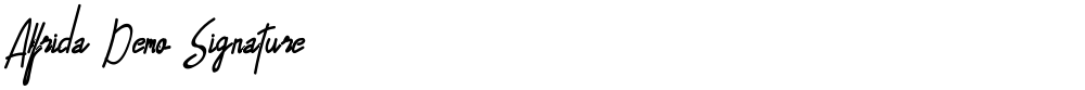 Alfrida Demo Signature