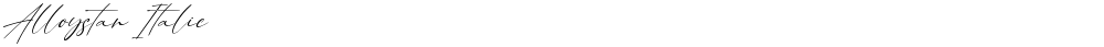 Alloystan Italic