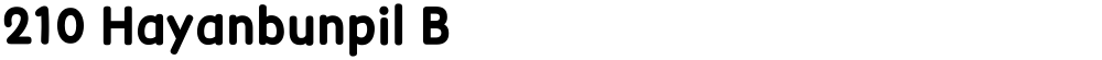 210 Hayanbunpil B