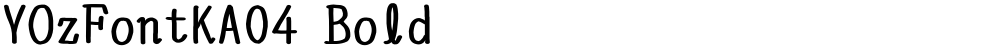 YOzFontKA04 Bold
