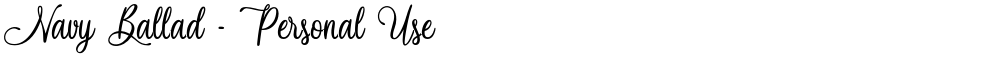 Navy Ballad - Personal Use