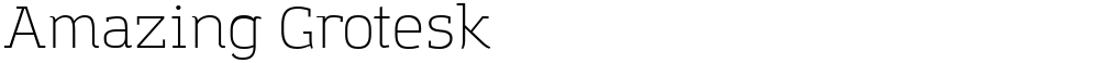 Amazing Grotesk