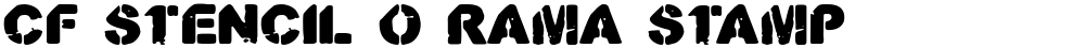 CF Stencil O Rama Stamp