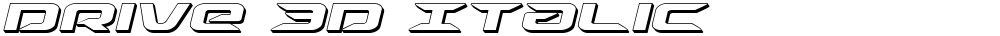 Drive 3D Italic