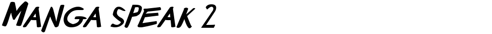 Manga speak 2