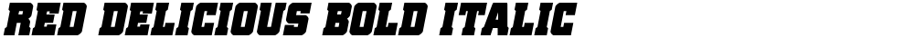 Red Delicious Bold Italic