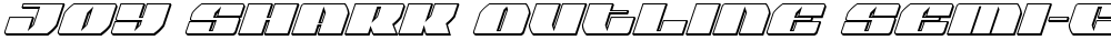 Joy Shark Outline Semi-ConItal