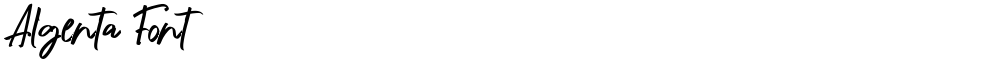 Algenta Font