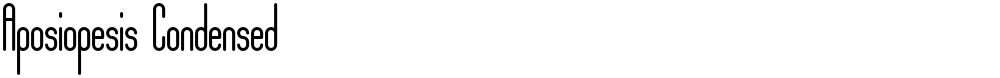 Aposiopesis Condensed