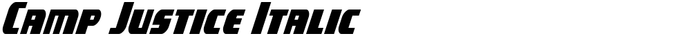 Camp Justice Italic