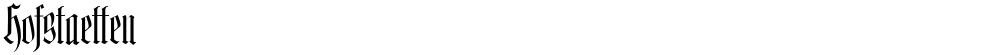Hofstaetten
