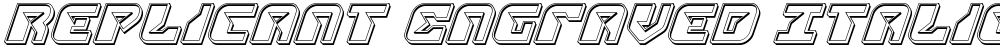 Replicant Engraved Italic