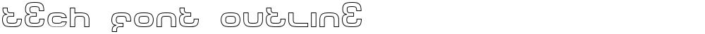 Tech Font Outline