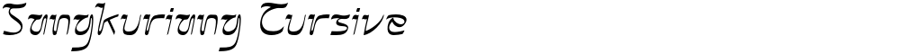 Sangkuriang Cursive