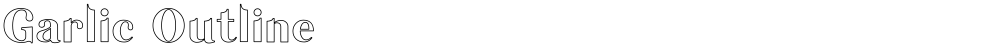 Garlic Outline