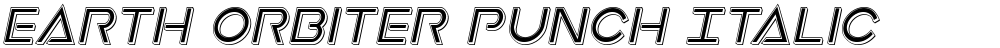 Earth Orbiter Punch Italic