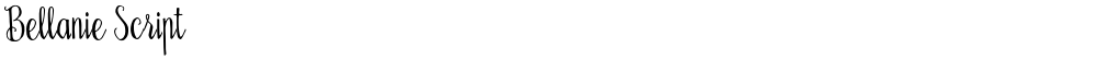 Bellanie Script