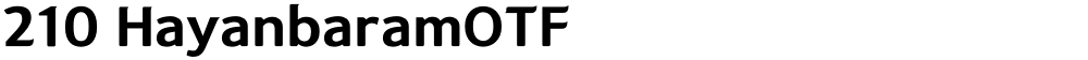 210 HayanbaramOTF