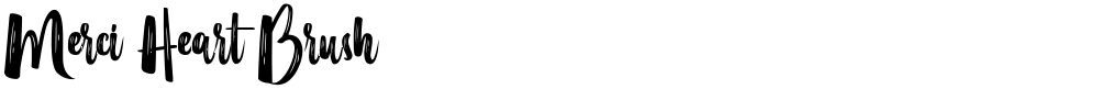 Merci Heart Brush