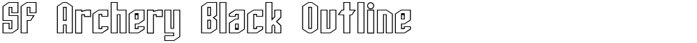 SF Archery Black Outline