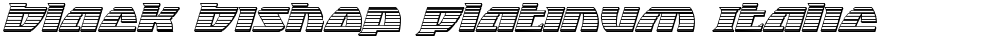 Black Bishop Platinum Italic